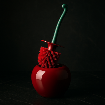 Red Lovely Cherry Shape Toilet Brush Holder