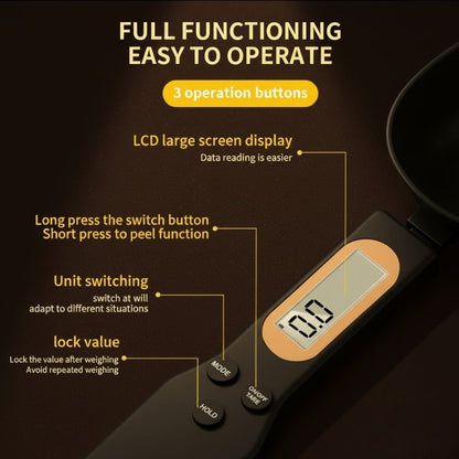 Precision Digital Spoon Scale – 500g / 0.1g LCD Measuring Spoon