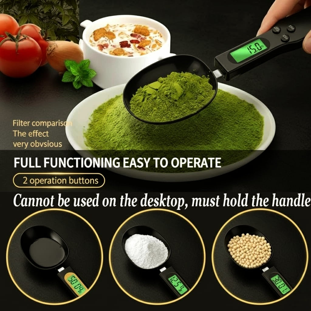 Precision Digital Spoon Scale – 500g / 0.1g LCD Measuring Spoon