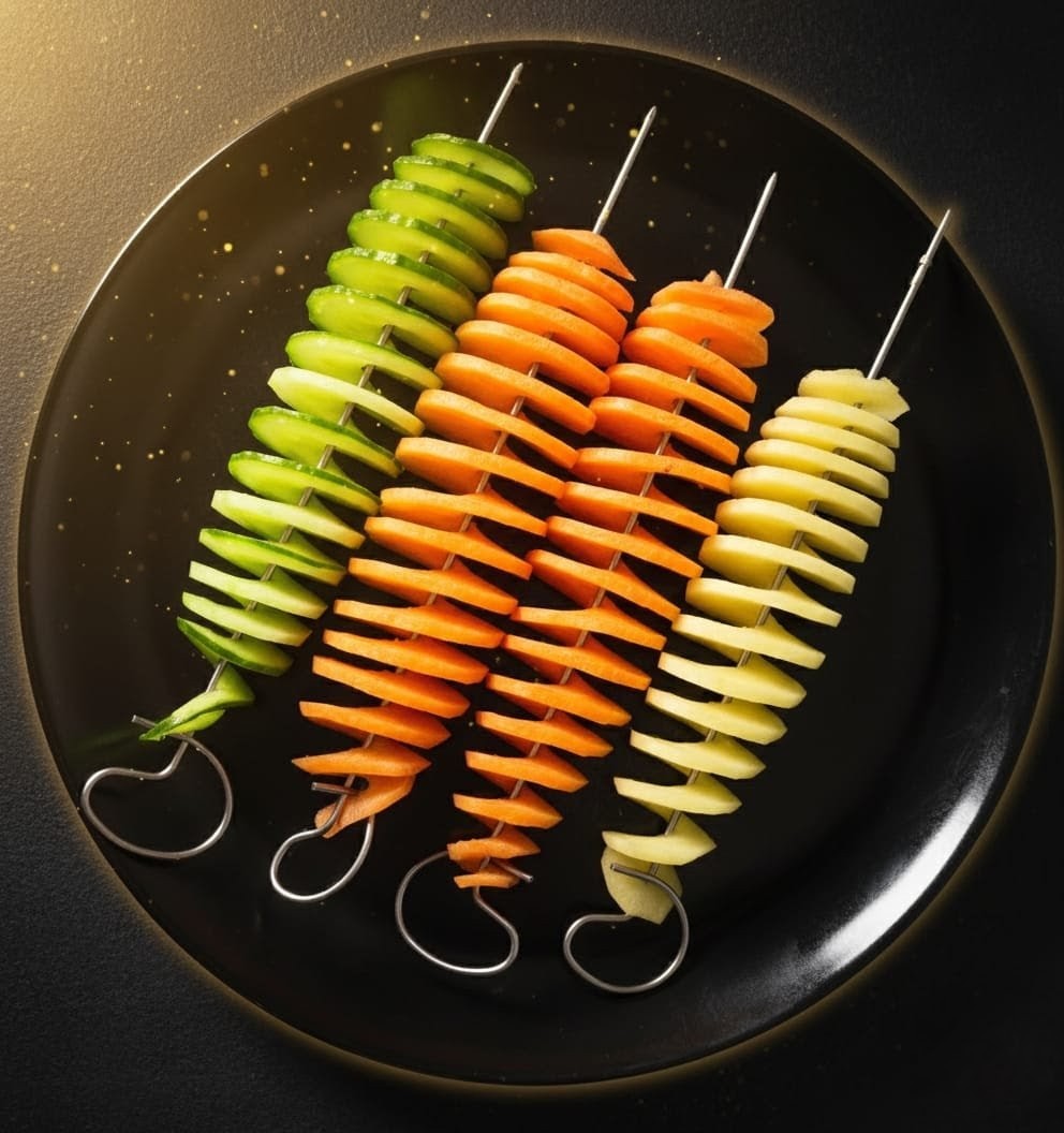 Gourmet Spiral Potato Maker – Premium Stainless Steel Vegetable Slicer