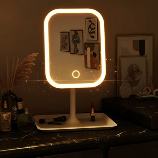 Luxe LED Touch Vanity Mirror – 3 Light Modes for Modern Beauty Routines