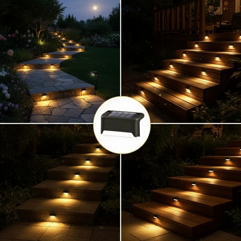 Premium Solar LED Lights – Waterproof Outdoor Deck & Garden Accent Lamps