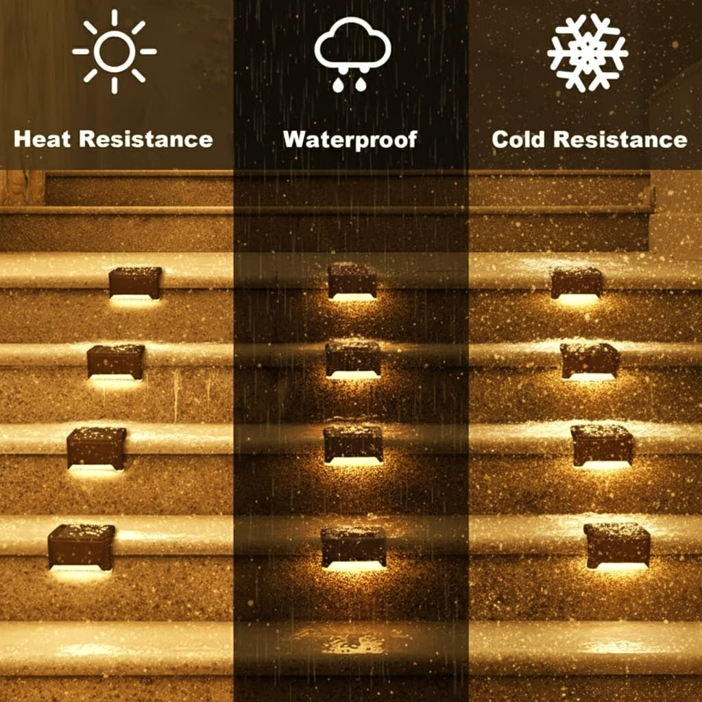 Premium Solar LED Lights – Waterproof Outdoor Deck & Garden Accent Lamps