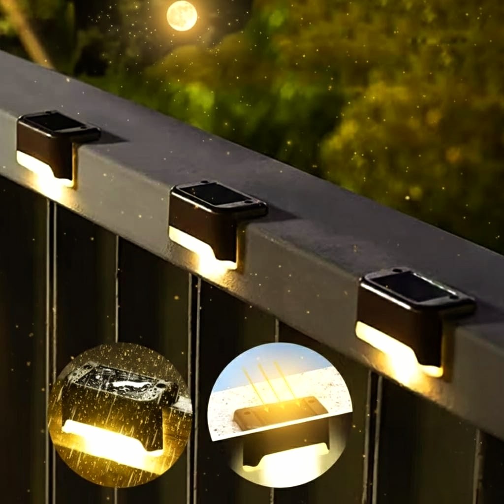 Premium Solar LED Lights – Waterproof Outdoor Deck & Garden Accent Lamps