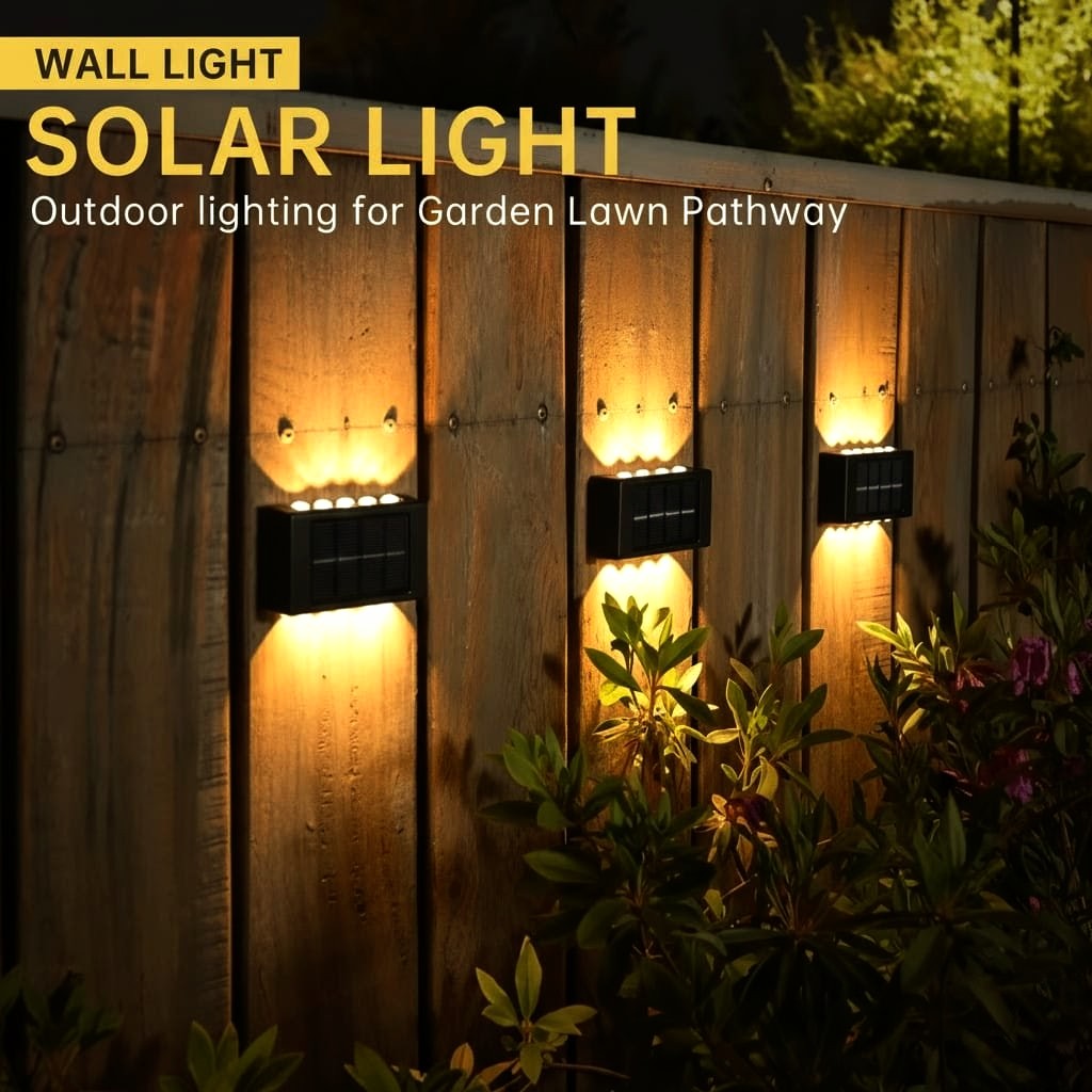 Modern Solar Up-Down Wall Light – Waterproof LED Exterior Light