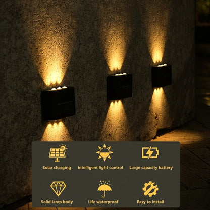 Modern Solar Up-Down Wall Light – Waterproof LED Exterior Light