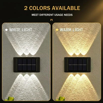 Modern Solar Up-Down Wall Light – Waterproof LED Exterior Light