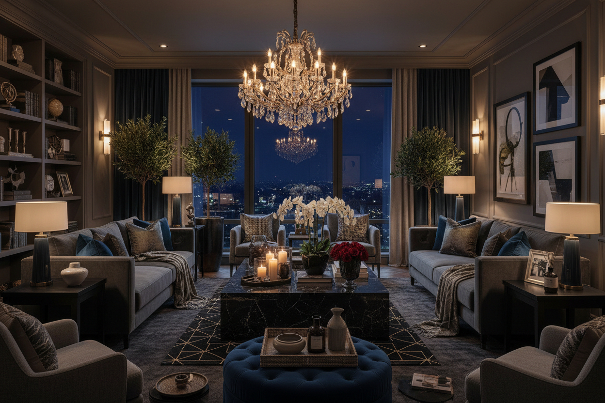 add more living room essential products in the area that should add elegance 