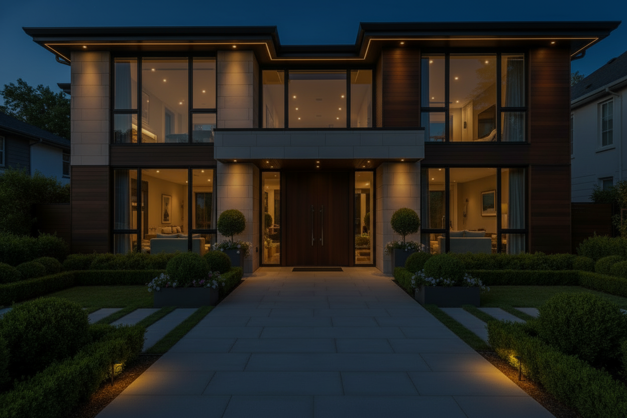 Luxury house theme  from outside